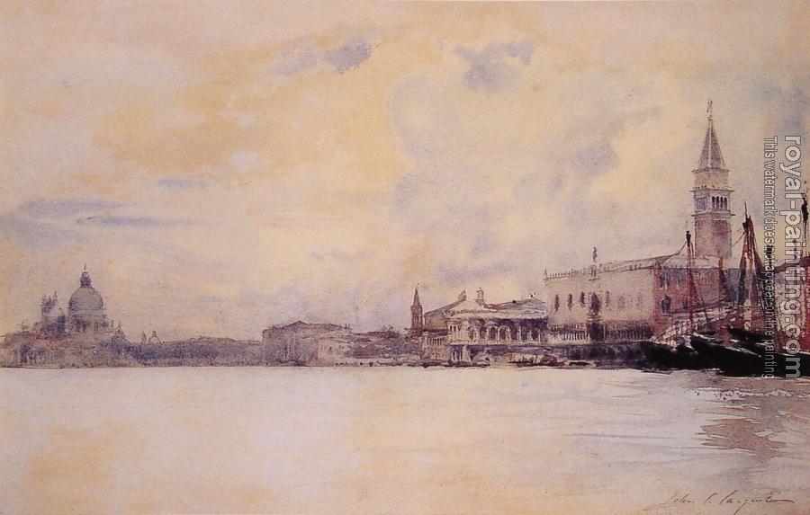 John Singer Sargent : The Entrance to the Grand Canal, Venice